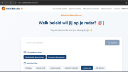 Nieuwe AI-tool om beleidsdocumenten te zoeken en bevragen