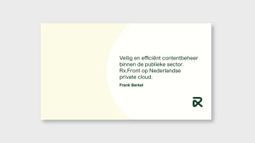 Rx.Front migreert naar 100% Nederlandse private cloud