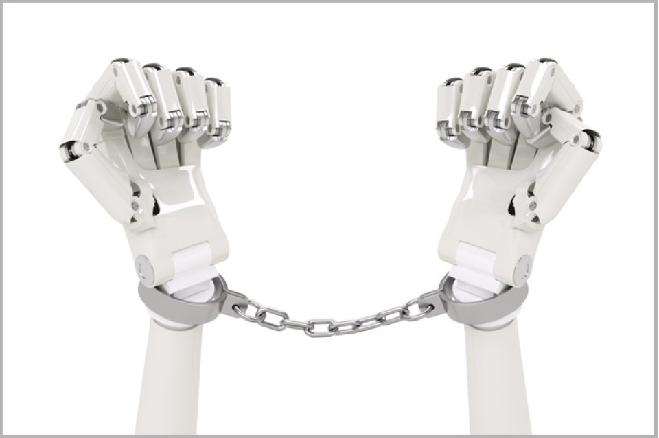 robothanden in handboeien