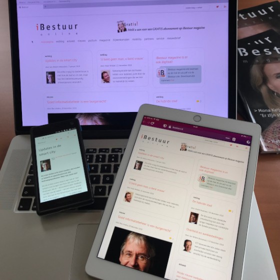 Nieuwe site iBestuur nu ook toegerust voor mobiele toepassingen