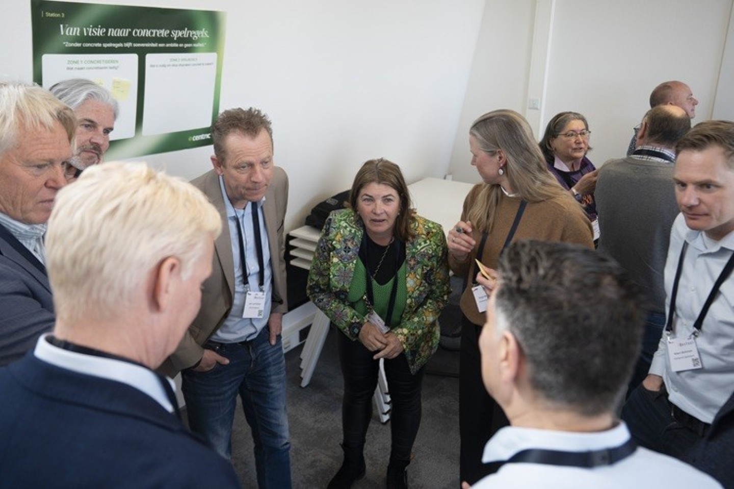 Deelnemers is gesprek