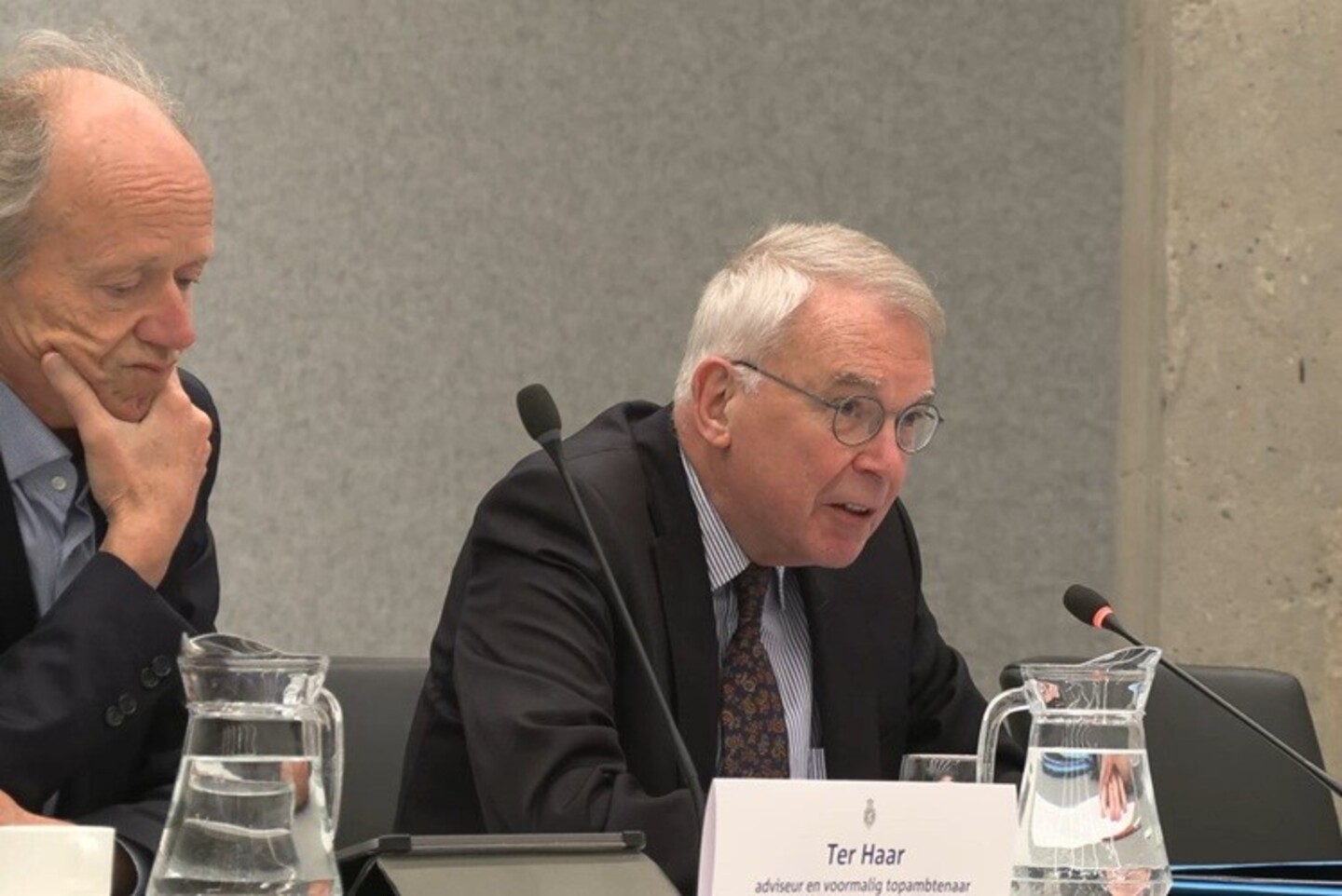 Bernard ter Haar en Roel Bekker tijdens het rondetafelgesprek