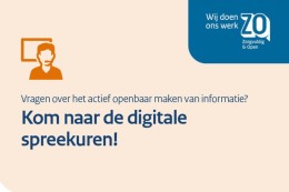 Vragen over het actief openbaarmaken van informatie?