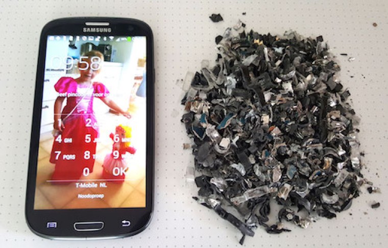 Dat mobieltje hóeft niet door de shredder