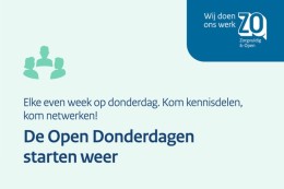 Open Donderdagen starten weer