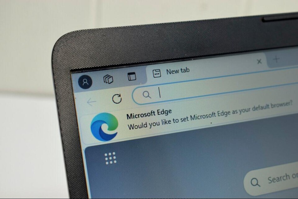 tablet met Microsoft Edge als browser