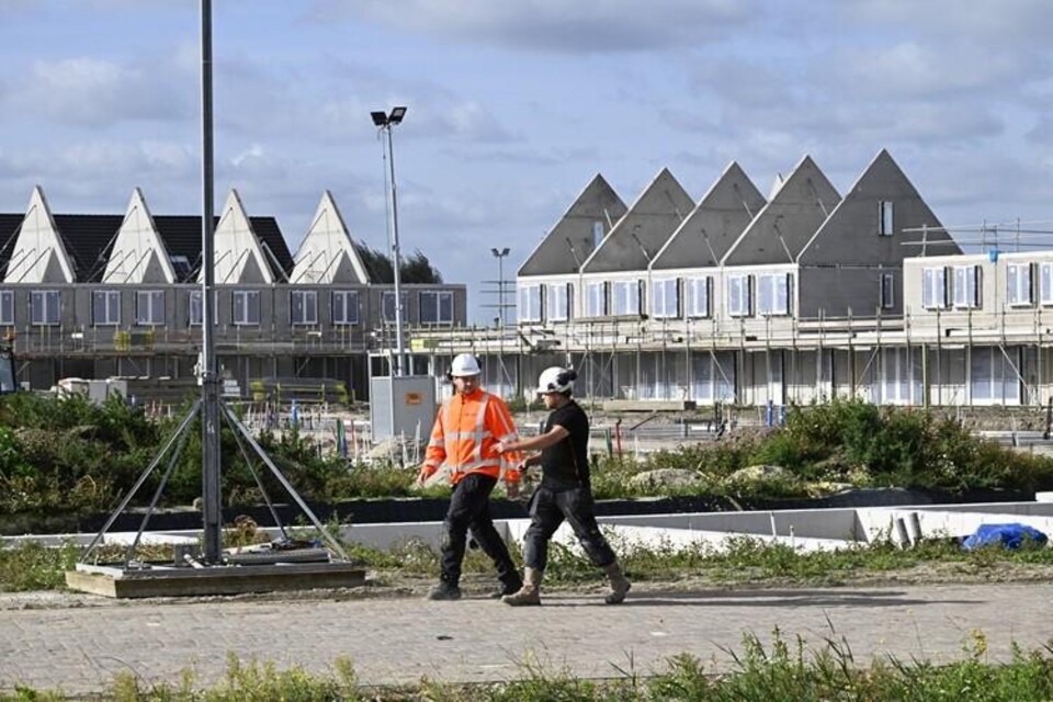 Nieuwe woningbouw in Lansingerland in zuid Holland