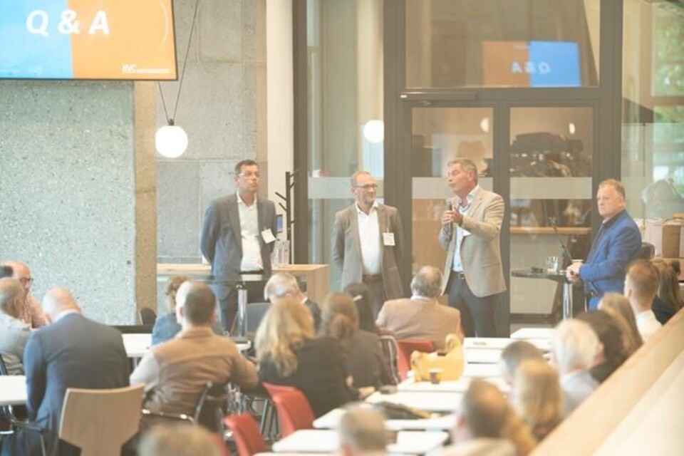 V.l.n.r.: Jeroen Zonneveld, Carl Reitsma en Dick Lans tijdens de presentatie po GovTechDay