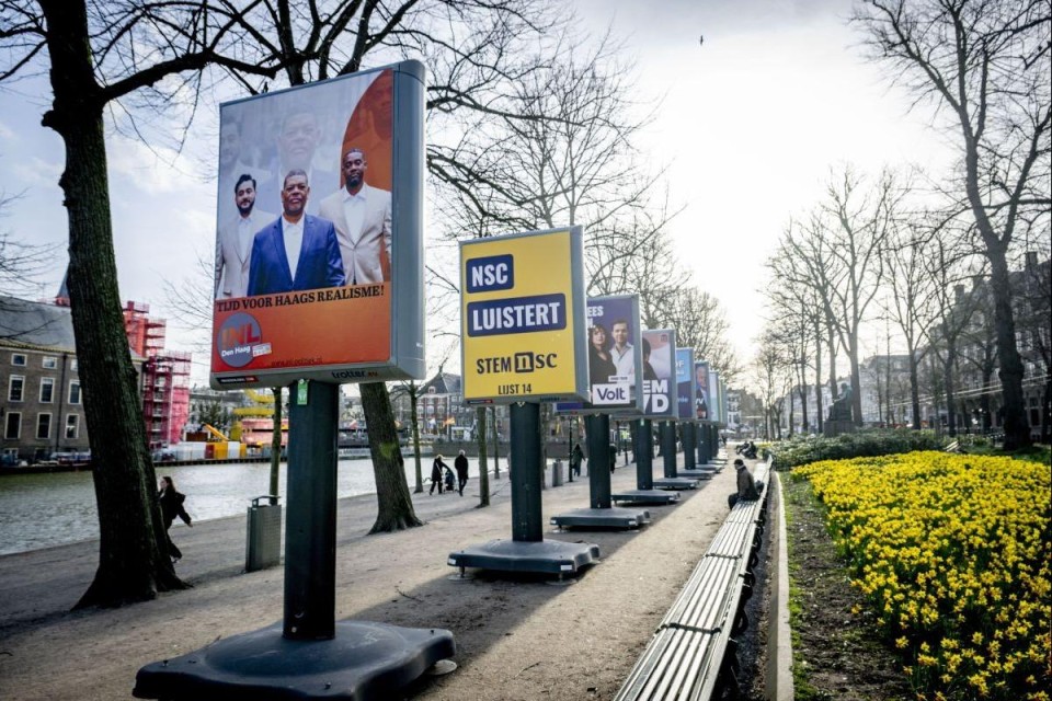Verkiezingsposters in Den Haag