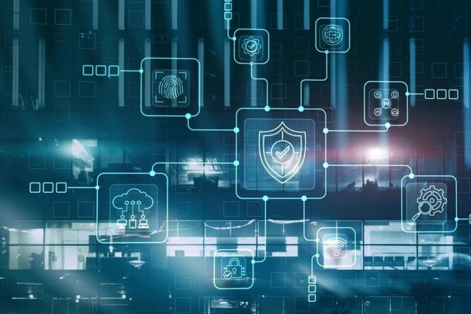 Gegevensbeveiligingssysteem met schildbescherming verificatiepictogram
