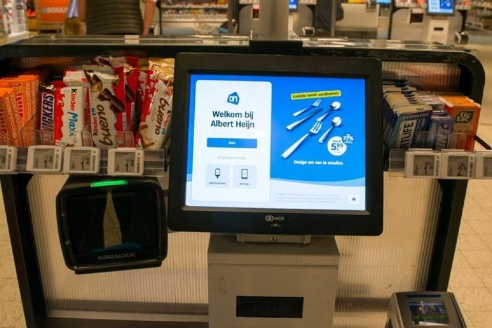 Zelfscan kassa van Albert Heijn